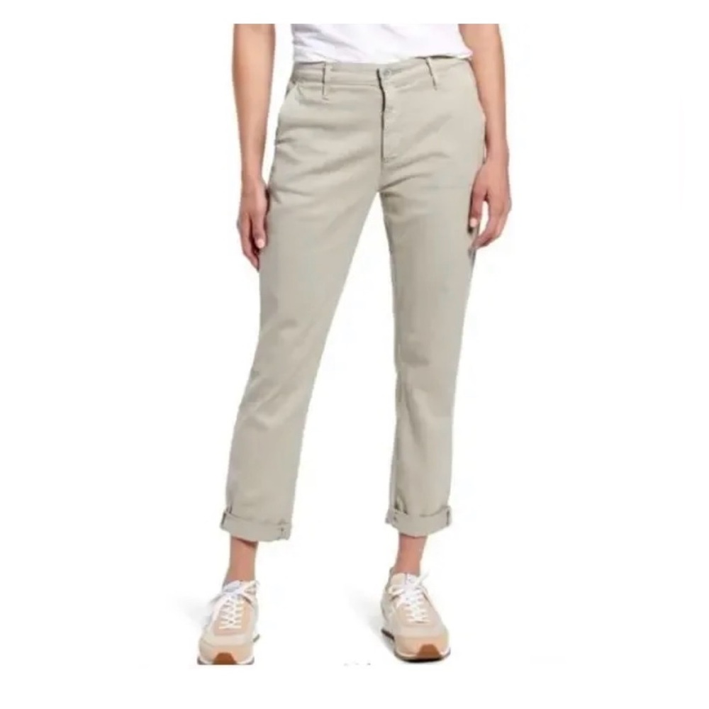 Ag Adriano GOLDSCHMIED Caden Tailored Trouser in Khaki / Beige - Picture 7 of 7